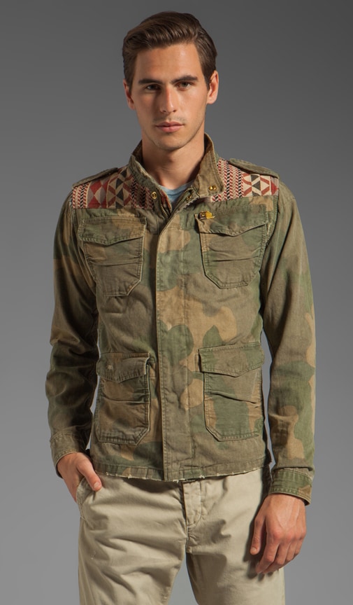 Bloody Gewond raken Ellende Scotch & Soda Army Jacket in Green & Red | REVOLVE