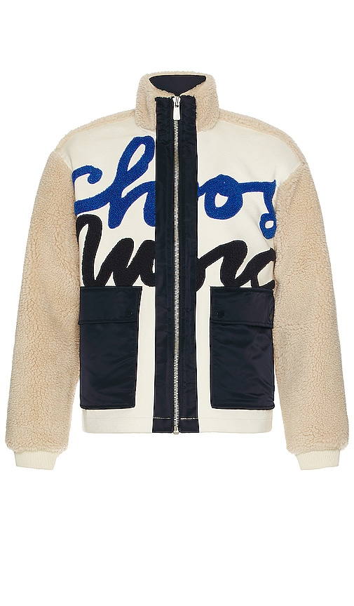 Scotch & Soda Teddy Mix Jacket in Stone | REVOLVE