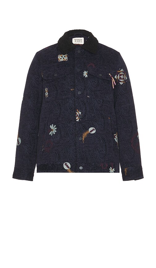 Swirl Poetry Jacquard Trucker Jacket