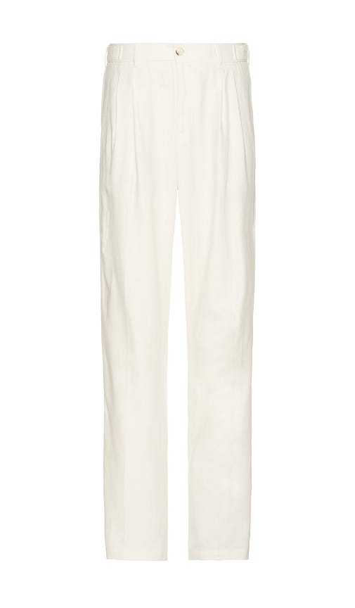 Pleated Relaxed Trouser in Cream. - size 30 (also in 31, 32, 33, 34) - Scotch & Soda - Modalova