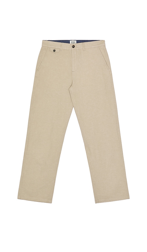 Relaxed Straight Fit Trouser in Brown. - size 36x32 (also in 30x32, 31x32, 32x32, 33x32, 34x32)