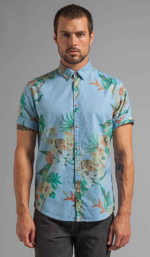 S/S Hawaiian Woven Shirt