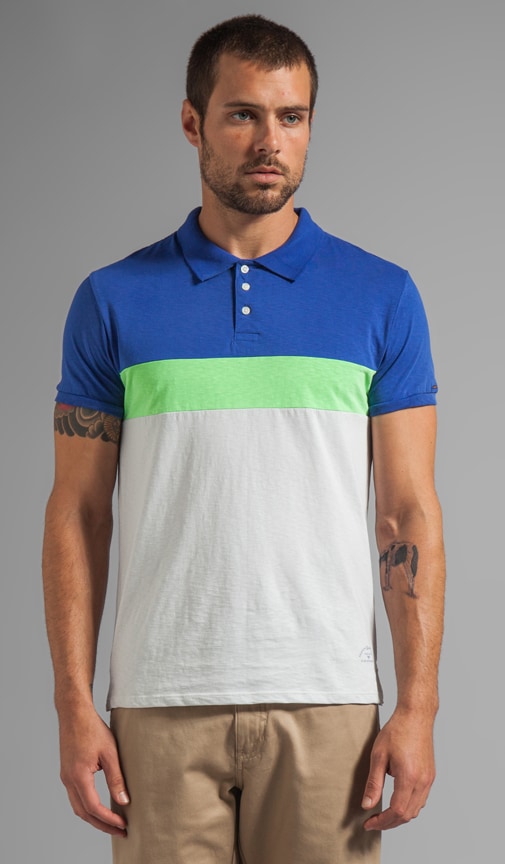 Colorblock Jersey Polo