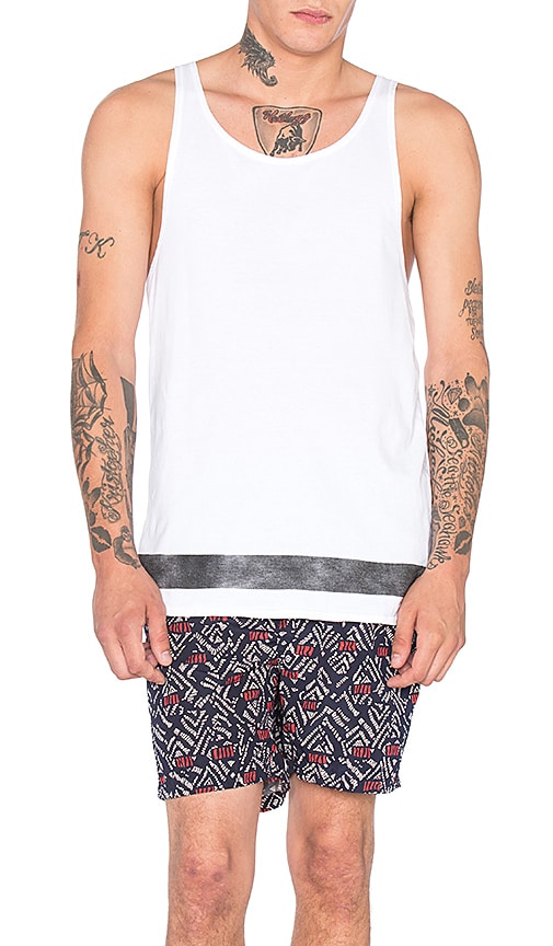Scotch & Soda Retro Surf Tank in White