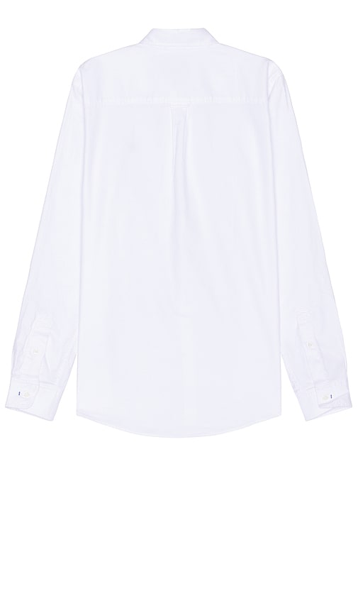 Shop Scotch & Soda Organic Oxford Long Sleeve Shirt In 白色