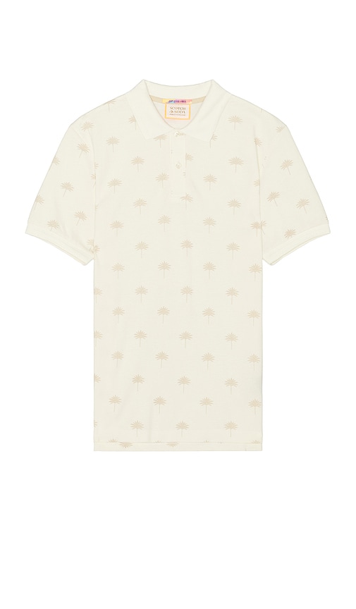 Shop Scotch & Soda Mini Polo In Cream