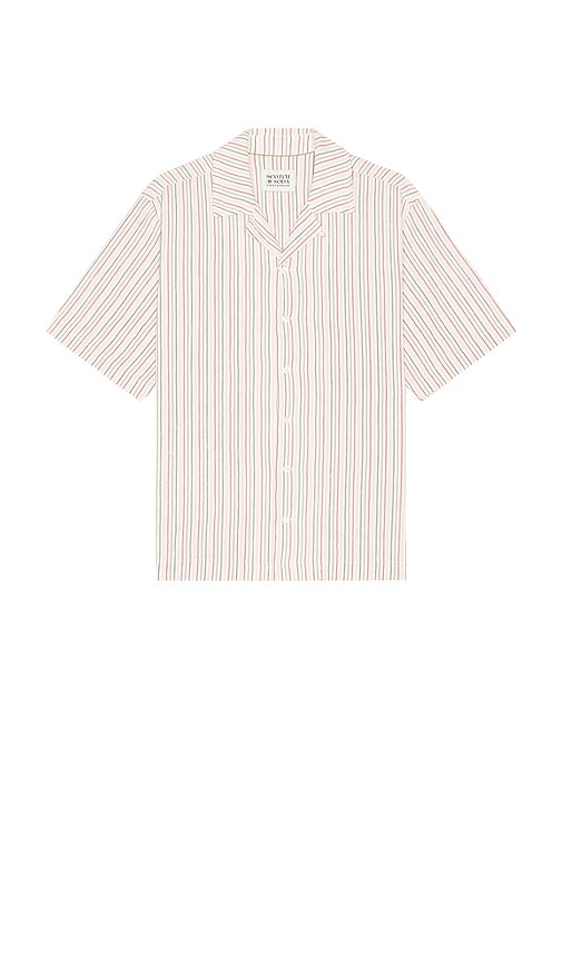 Shop Scotch & Soda Relaxed Seersucker Stripe Shirt In Multi Stripe