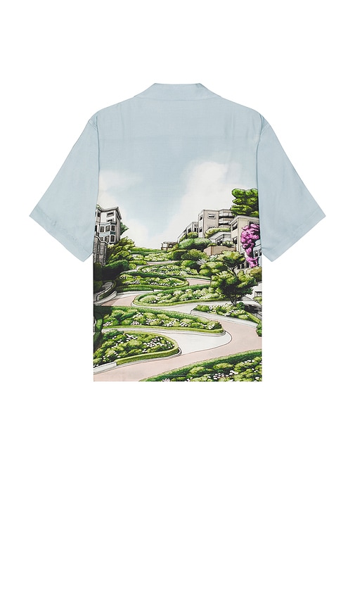 Shop Scotch & Soda Relaxed Fit Tencel Shirt In Scenery Print