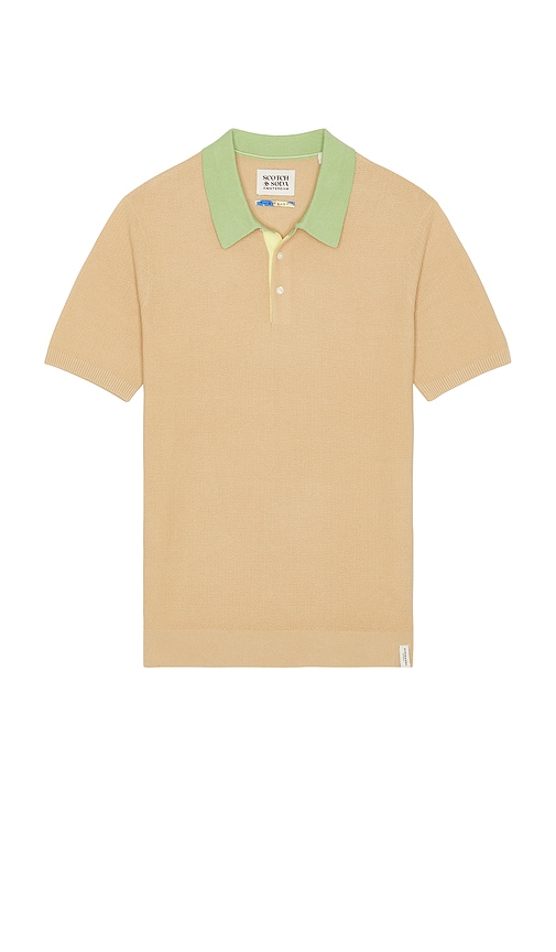 Structured Polo in Brown. - size L (also in M, S, XL/1X) - Scotch & Soda - Modalova