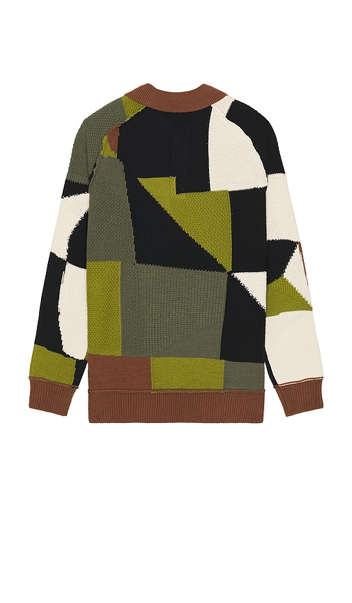 Scotch & Soda Patch Work Long Sleeve Polo In Multi