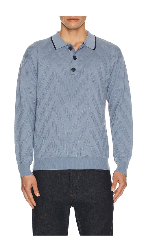 Scotch & Soda Structure Long Sleeve Polo