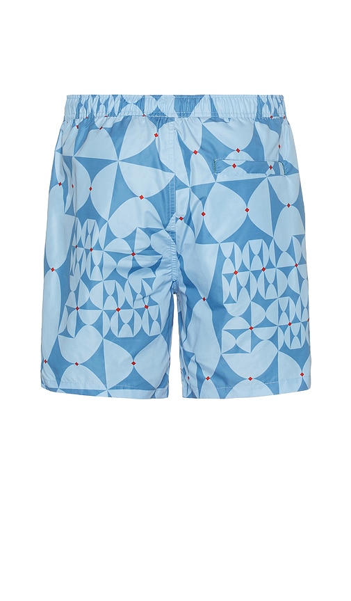 Scotch & Soda Mid Length Swimshort In Blue