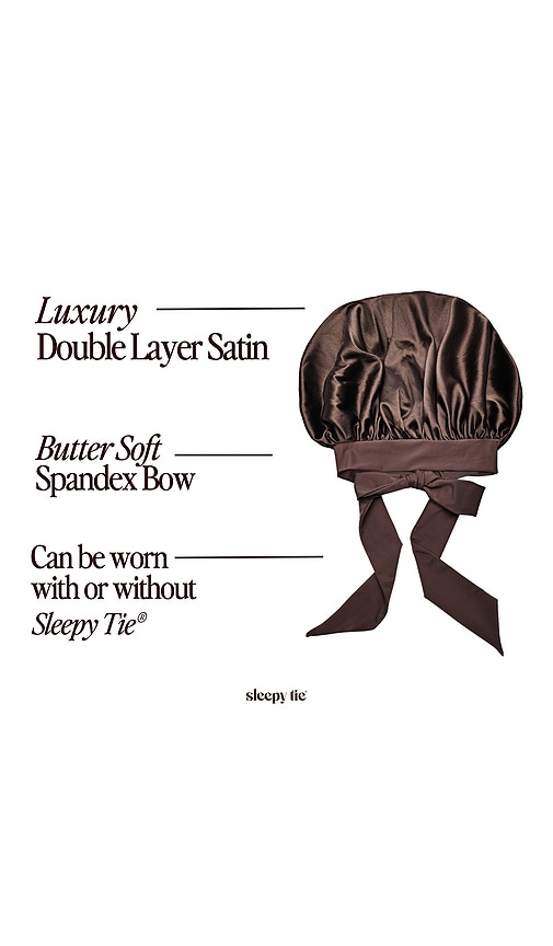  Sleepy Tie Bonnet The Luxebonnet En Chocolate. 