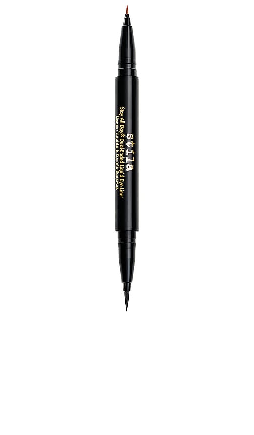 All Day Dual-Ended Liquid Eye Liner in Mai Tai/Intense Black.