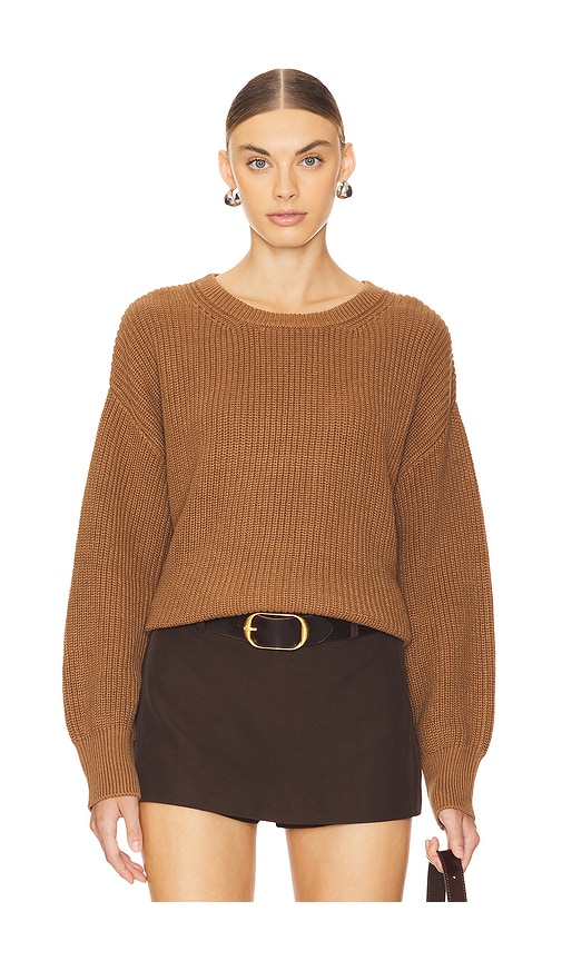 Shop Stitches & Stripes Andy Crewneck Pullover In Saddle