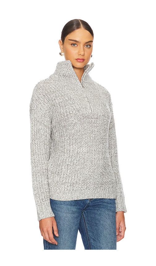 Shop Stitches & Stripes Erwin Half Zip In Grey