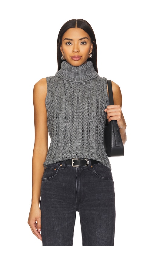 Shop Stitches & Stripes Lotte Turtleneck Trank In Graphite