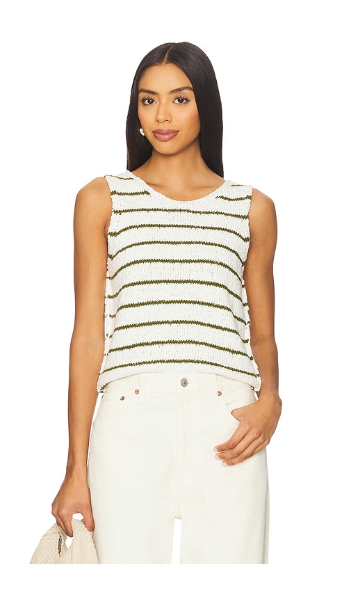 Lucky Striped Tank in Cream. - size L (also in M, S, XS) - Stitches & Stripes - Modalova