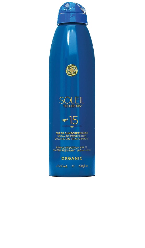 Organic Sheer Sunscreen Mist SPF 15