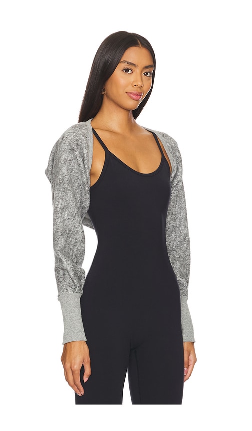 Strut This The Shrug In Grey Fuzzy
