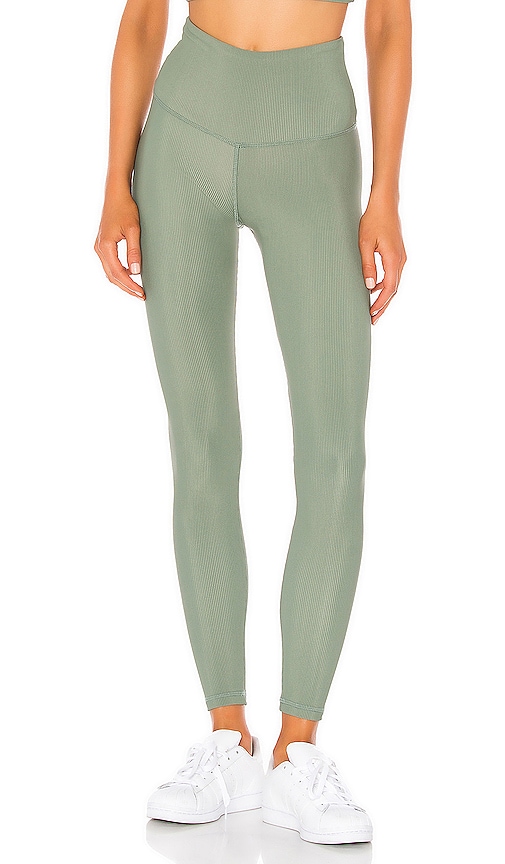 YEAR OF OURS Ribbed Pocket Legging in Green Watermelon