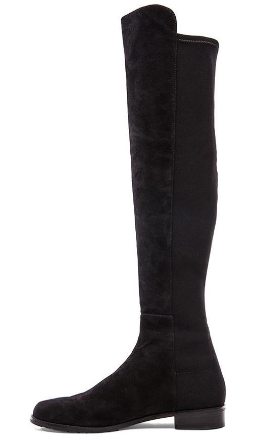 stuart weitzman 5050 boot black suede