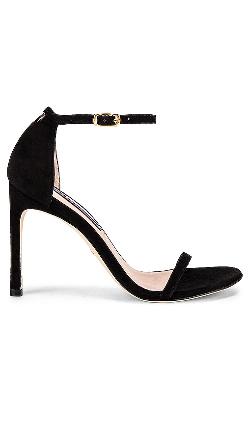 stuart weitzman black suede heels