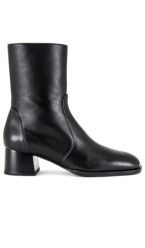 Stuart Weitzman Nola Zip Bootie in Black