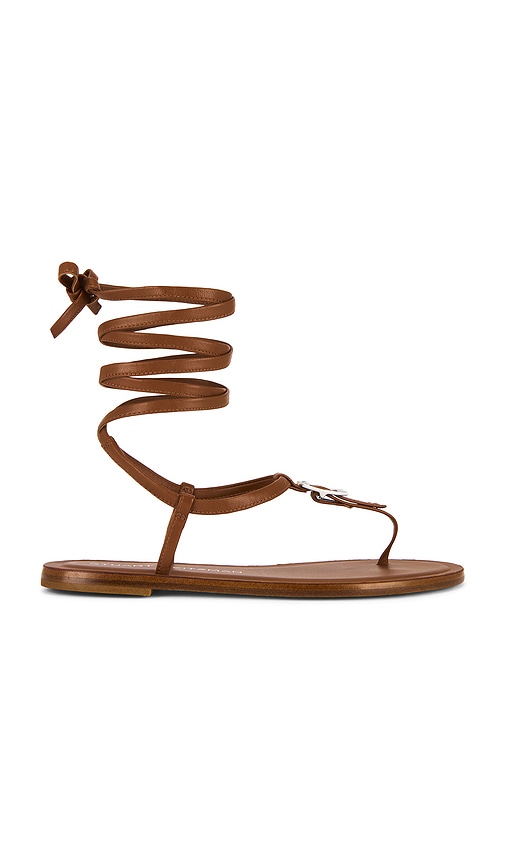 Georgie Lace-up Sandal in Brown. - size 10 (also in 6, 6.5, 7, 7.5, 8, 8.5, 9, 9.5) - Stuart Weitzman - Modalova