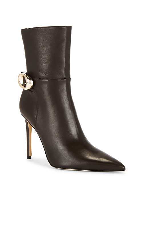 Stuart Weitzman Stuart Power Buckle Bootie In Brown