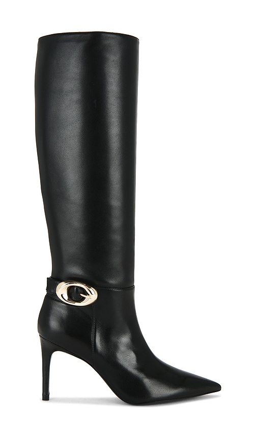 Stuart Weitzman Stuart Power Buckle Boot In Black