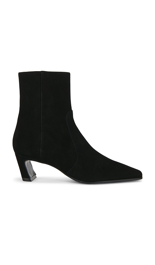Stuart Weitzman Stassi Zip Bootie 50 In Black