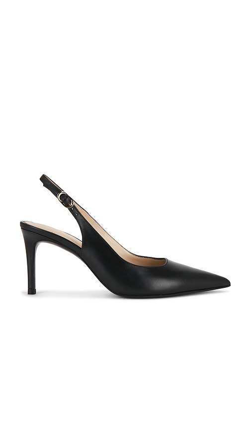 Stuart Weitzman Stuart Power Slingback 75 Pump in Black