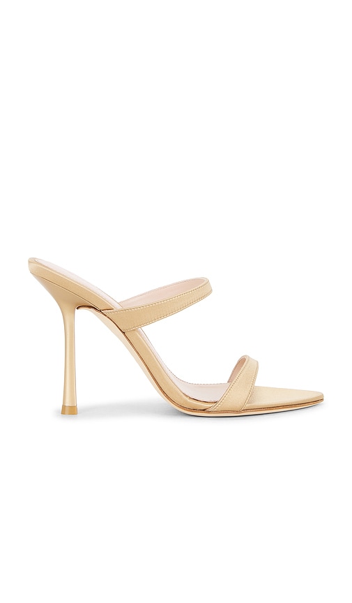 Stuart Weitzman Lexington Slide 100 Sandal in Beige. - size 6 (also in 6.5, 7, 7.5, 8, 8.5, 9)