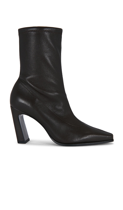 Stuart Weitzman Stassi Stretch Bootie in Brown. - size 6 (also in 6.5, 7, 7.5, 8, 8.5, 9, 9.5, 10)