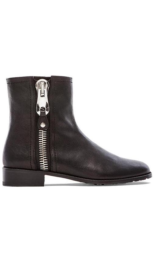 BOTTINES PLATES WINZIPPER