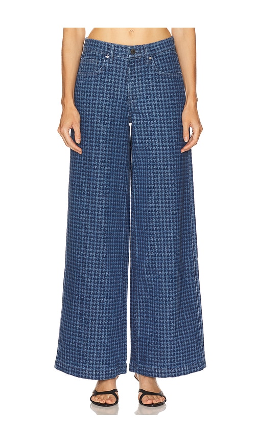 Seventy + Mochi Bay Wide Leg Jeans in Houndstooth Idaho
