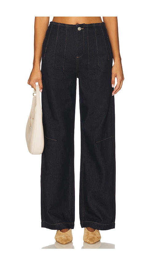 Seventy + Mochi Noah Wide Leg Jeans In Black