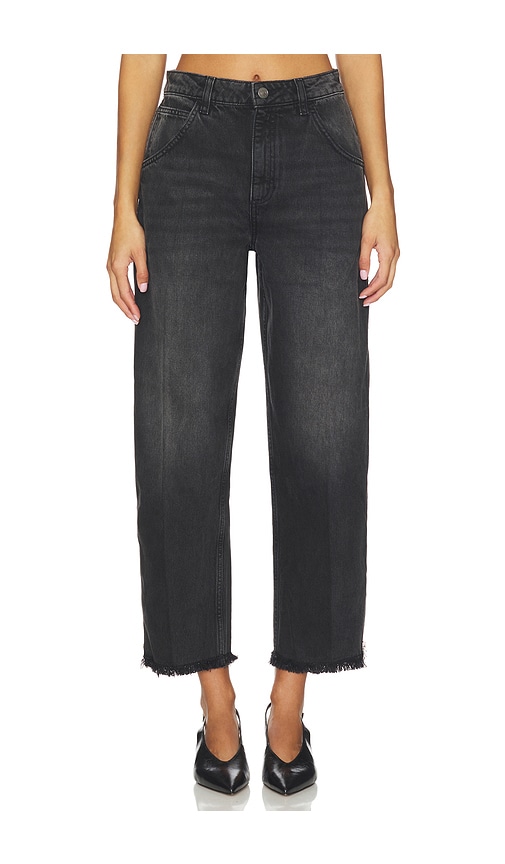 Seventy + Mochi Bo Zip Wide Leg Jeans In Black