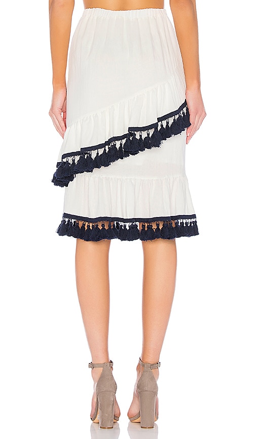 savana frayed hem skirt