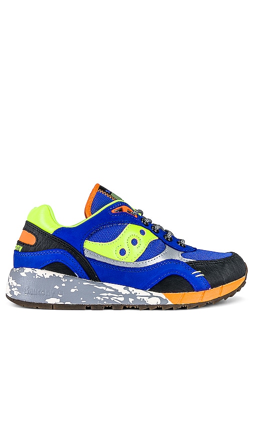 Saucony Shadow 6000 Trail in Blue & Lime
