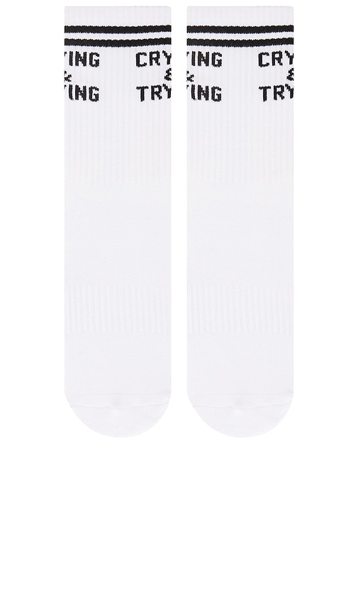  Souls. Wadenlange Socken In White. Größe S/m. Also In M/l. 