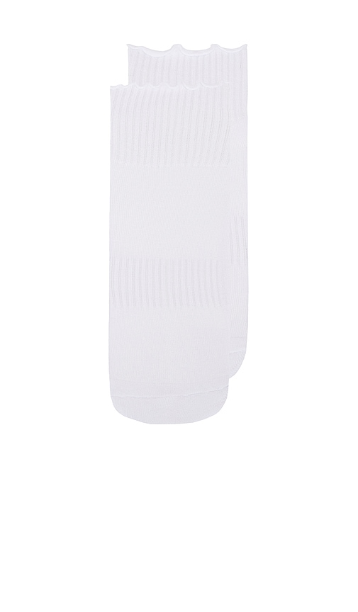  Souls. Socken Ruffle Flower In White. Größe M/l. Also In S/m. 