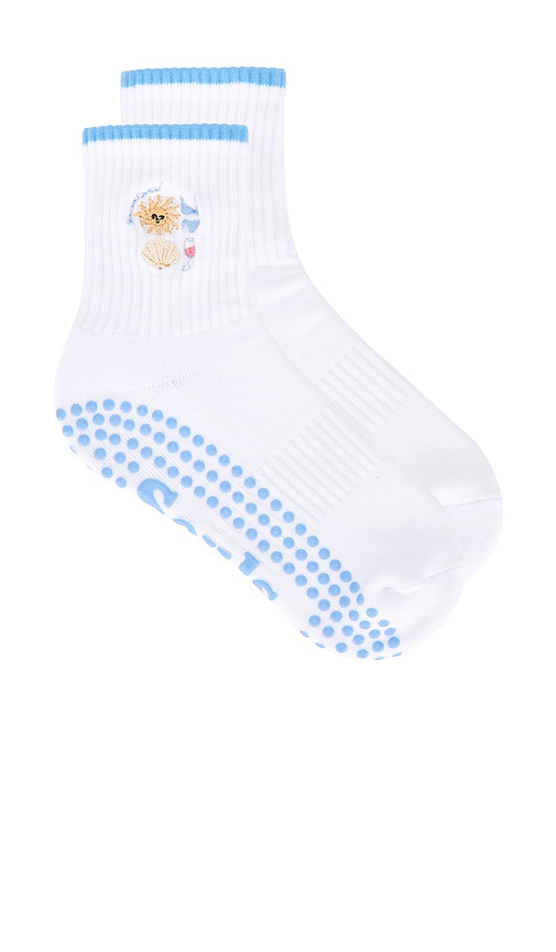 Sunkissed Socks in White. - size S/M (also in M/L)