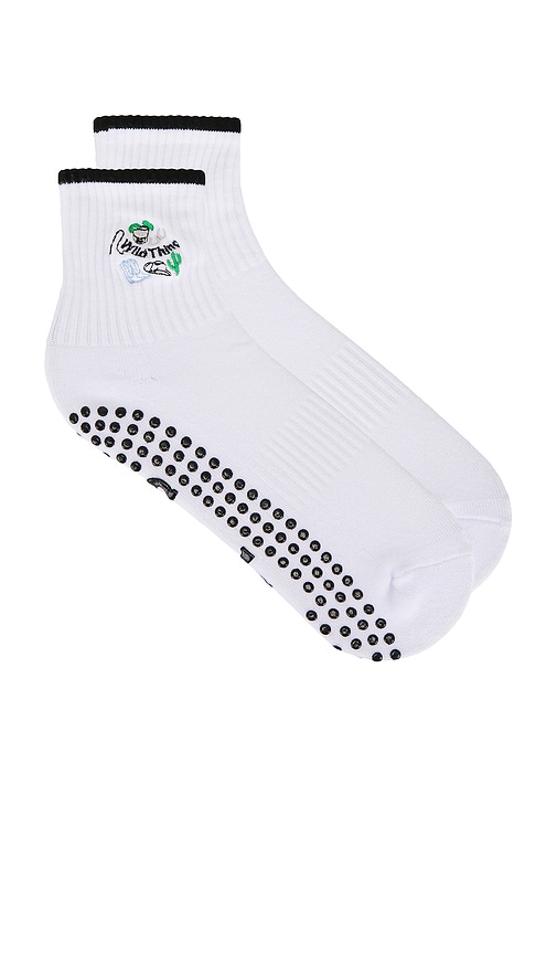 Wild Thing Socks in White. - size S/M (also in M/L)