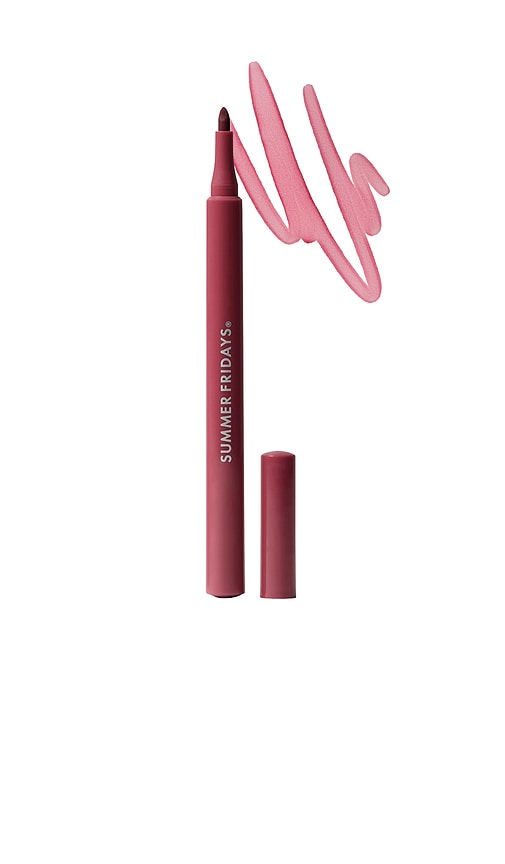 Summer Fridays Flushed Lip Stain in Rosette.