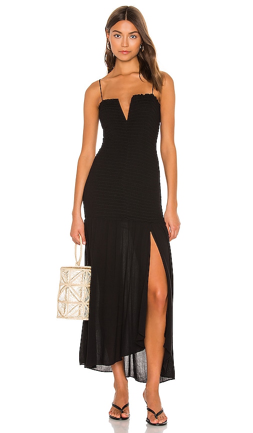 Sun Becomes Her Solstice Maxi Dress in Black | REVOLVE