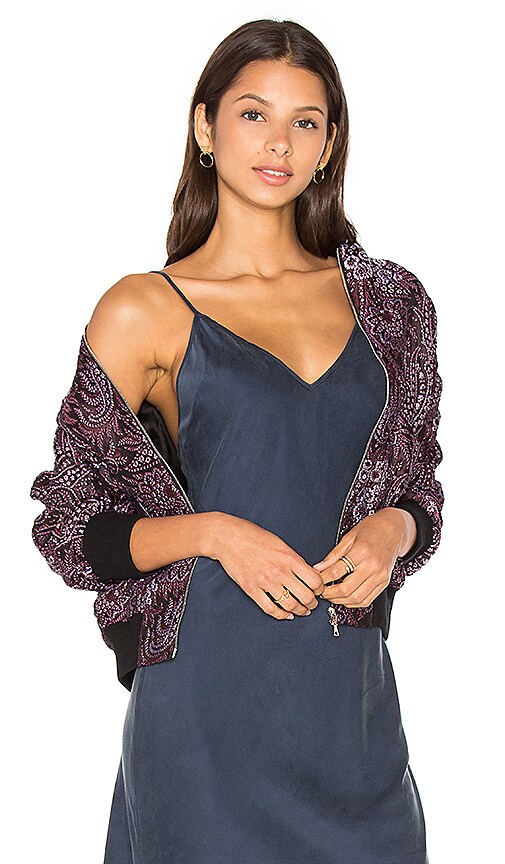 Rib Neck Bomber Jacket