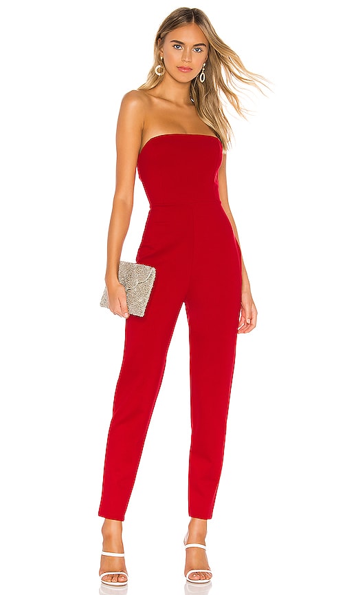 red tube jumpsuit