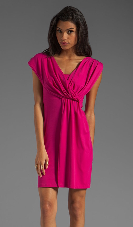 Light Supplex Asymmetric Drape Dress